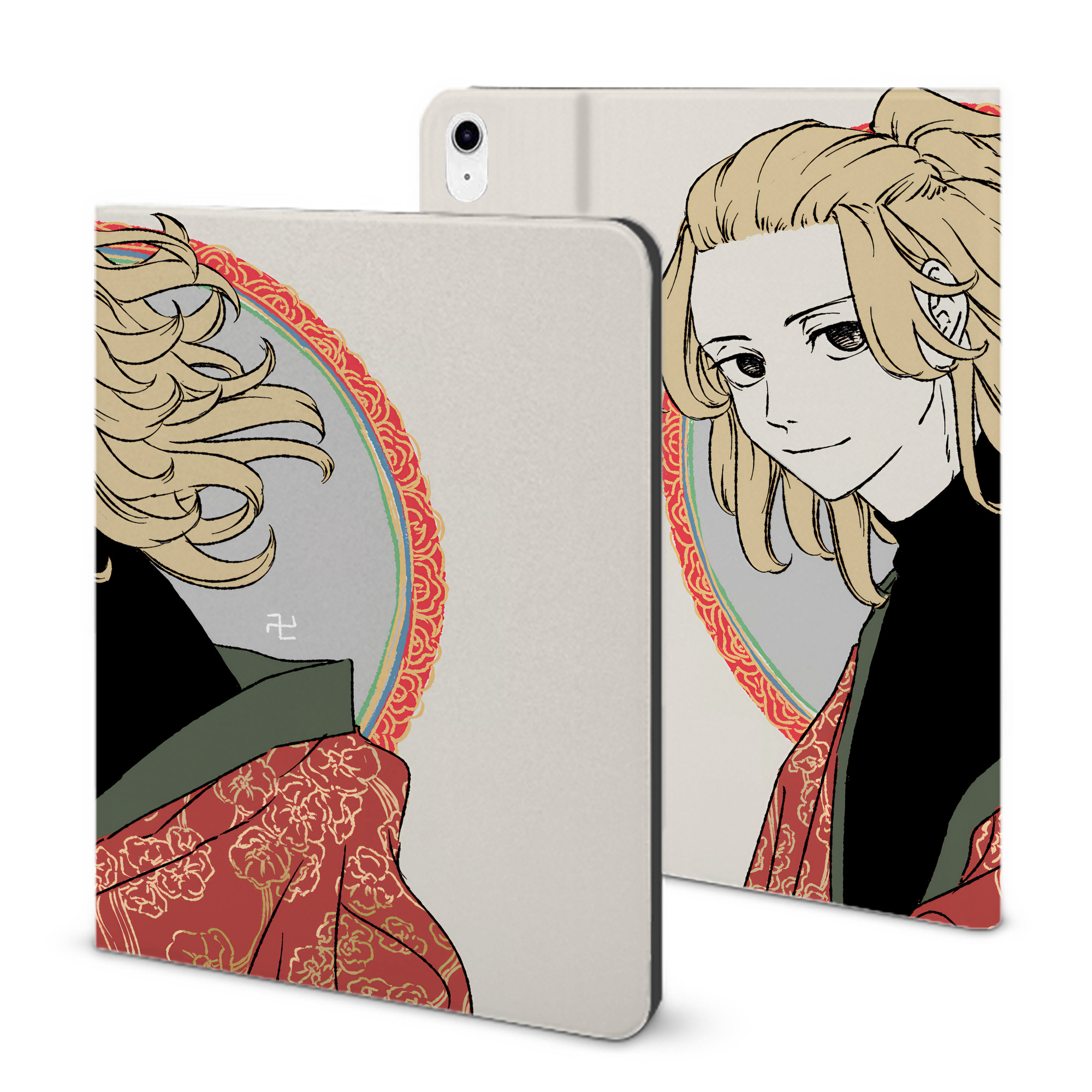 （画像用） 東京リベンジャーズ Tokyo Revengers IPad ケース ブック型 PUレザー TPU 耐衝撃 軽量 薄型 ペン収納なし 全面保護 IPad 各モデル対応
